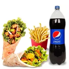 3 Durum, patatas grandes, bebida gra