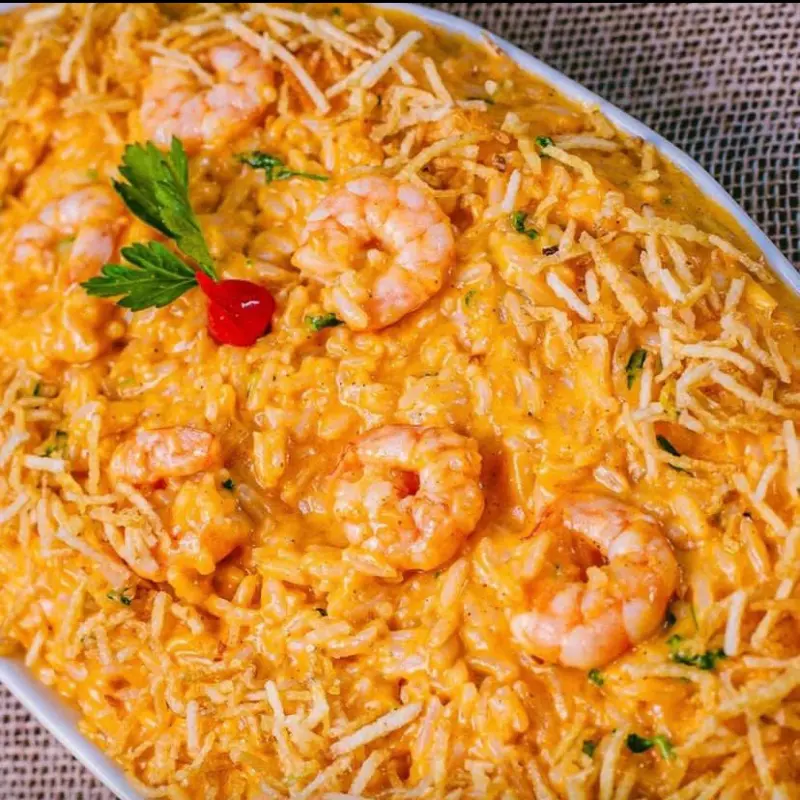 Arroz Cremoso de Camarão