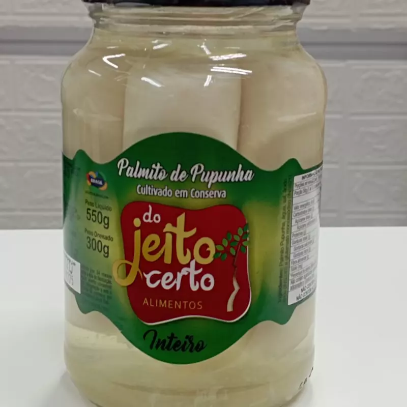 Palmito INTEIRO Do Jeito Certo 300g