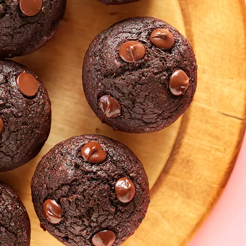 Muffins de choco remolacha