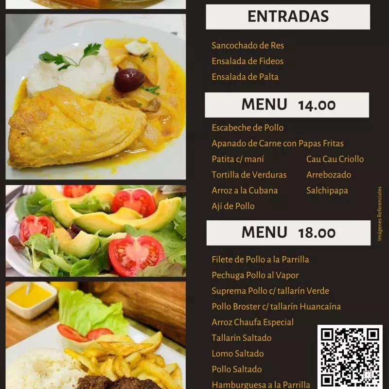 Menú 18.00 soles