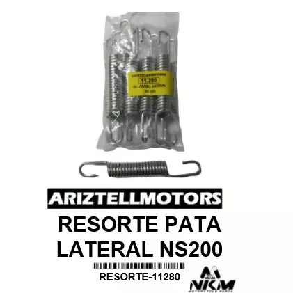 RESORTE PATA LATERAL PULSAR NS200