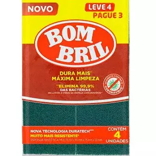 Esponja de louça  4un