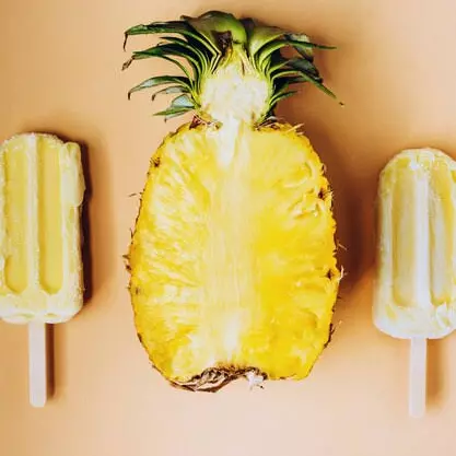 Picolé de Delícia de abacaxi