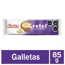 Galleta Gretel Choc. Blanco Costa 85