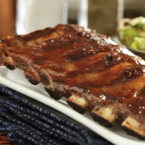 Costillitas de cerdo en salsa bbq