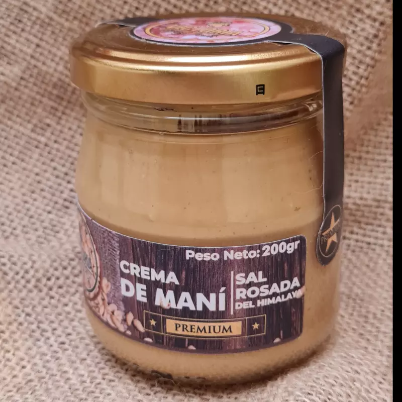 CREMA DE MANI CON SAL ROSADA